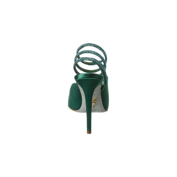 René Caovilla Cleo Satin Pump, Green - Picture 3 of 5